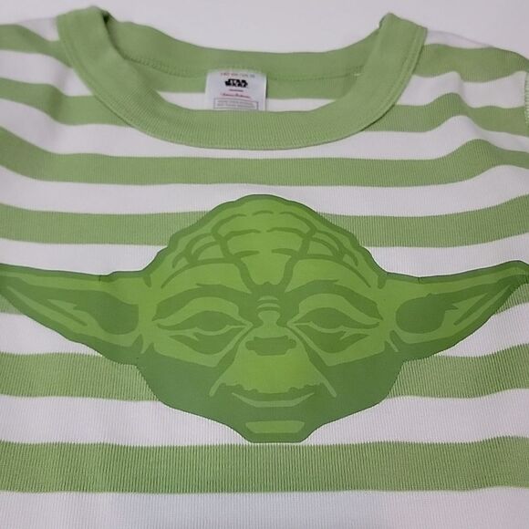 HANNA ANDERSSON Star Wars Yoda Striped Top size 10 - Picture 3 of 4